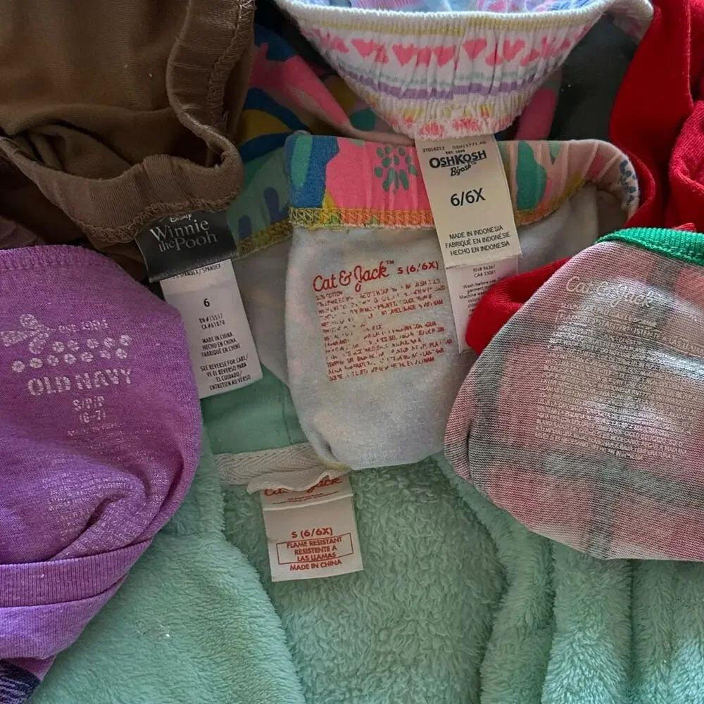 Girls Comfy Clothes Bundle Sizes 6/6X Pajamas Robe Casual Kids Variety Pack